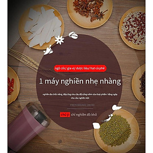 Máy Xay Hạt Cafe, Hạt Khô, Hạt Tiêu, Ngũ Cốc, Đậu Nành Đa Năng, Cối Xay Thép Không Gỉ SUS 304 Cao Cấp - Hàng Chính Hãng MINIIN