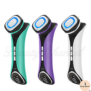 Máy Massage Mặt Chăm Sóc Làm Đẹp Da Nóng - Lạnh - EMS - Dưỡng Ẩm Giúp Da Săn Chắc - Mịn Màng - Thu Nhỏ Lỗ Chân Lông Kèm Máy Massage Mắt Giảm Mỏi Mắt Giảm Quầng Thâm