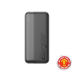 Sạc dự phòng Energizer 10,000mAh /3.7V Li-Polymer UE10050CCBK, công suất 15W đa cổng - Hàng chính hãng