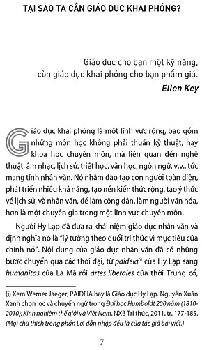 Biện hộ cho một nền giáo dục khai phóng