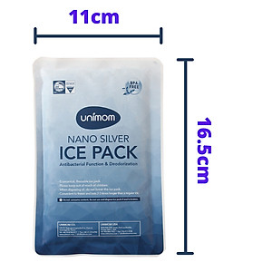 Combo 4 túi đá khô diệt khuẩn unimom tặng 5 zipper 15x20cm
