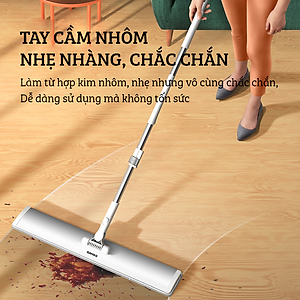 Cây Lau Nhà Thông Minh Hợp Kim Cao Cấp, Chổi Lau Nhà 360 Độ Lau Sạch Vắt Khô DAMAS CT2 - Bản Lau To Giúp Lau Sạch Nhanh Chóng, Khớp Xoay 180 Độ Linh Hoạt - Tự Động Gấp Gọn Tiện Lợi, Tích Hợp Thanh Lược Chải Làm Sạch Bông Lau Dễ Dàng Mà Không Cần Động Tay