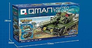 Đồ chơi lắp ráp, xếp hình Qman 42112 - Tiên Phong (329 mảnh ghép)