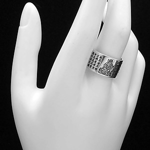 Nhẫn Nam Bạc Thái Phật Bản Mệnh Bất Động Minh Vương Tuổi Dậu BẠC HIỂU MINH NA543-D