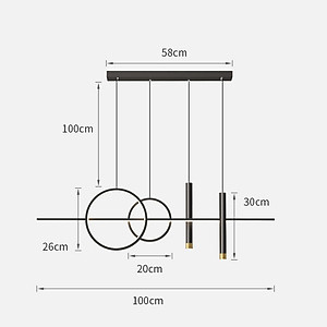 Đèn thả SOLDE hiện đại trang trí nội thất cao cấp, sang trọng -168.