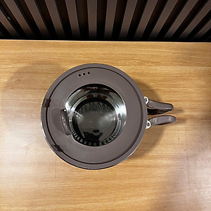 Nồi Lẩu Điện Mini 1.5L Mishio MK392 600W lòng nồi inox 304 không gỉ sét - hàng chính hãng