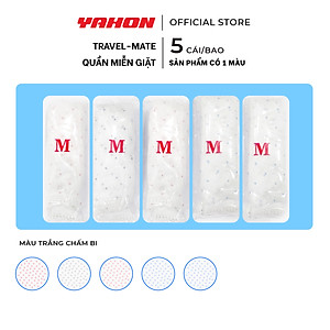 [Tặng 2 Khăn Ướt Cồn/Bao] Bao Quần Lót Dùng 1 Lần Nữ TRAVEL-MATE 5 Cai/Bao | Đã Giặt Sạch, An Toàn, Tiện Lợi