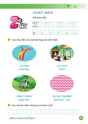 Sách Hành Trang Giúp Con Tự Tin Vào Lớp 1 - Quyển 4: Cùng Con Học Tiếng Anh