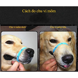 Rọ mõm Chó Chất liệu da cao cấp 1 lớp mềm mại siêu bền Dễ chịu khi đeo Giúp thú cưng Không cắn phá Không sủa theo ý muốn