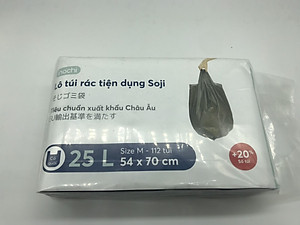 Túi rác tự hủy inochi tiện dụng SOJI có quai xuất nhật Dùng đựng rác gia đình ,Bao đựng rác văn phòng đủ size -màu đen mềm nhẹ dai túi rác tự hủy giúp bảo vệ môi trường