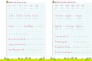Combo Bé tập viết chữ nhỏ - Tập viết chữ 1 ly (Chữ hoa cỡ nhỏ, theo nhóm và Luyện viết chữ 1 ly)