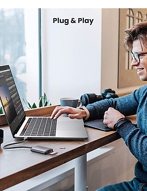 Ugreen UG80888CM401TK SD/TF chuẩn USB 3.1 Type C Đầu đọc thẻ nhớ vỏ nhôm cao cấp - HÀNG CHÍNH HÃNG