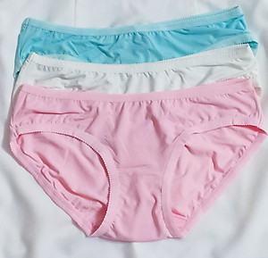 Combo 5 quần lót nữ thun lạnh trơn mịn viền bo màu ngẫu nhiên