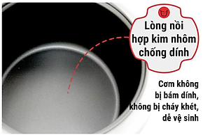 Nồi cơm điện nắp gài 1.8L CM8016 - Hàng chính hãng