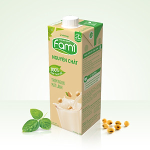 Thùng 10 Hộp Sữa Đậu Nành Vinasoy Fami Nguyên Chất (1 lít / Hộp)