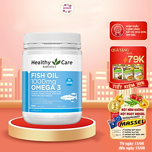 Omega 3 Úc Healthy Care Fish Oil giúp bổ mắt, kháng viêm, tốt cho trí não, tim mạch - QuaTangMe Extaste