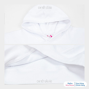 Áo nỉ hoodie cho bé gái Bigfox Miss Meow có mũ mặc nhà mùa thu đông size đại trẻ em 7-15 tuổi 50kg