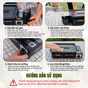 Bếp Nướng Tích Nhiệt NaMilux NH-84F | BBQ, Camping, Dã Ngoại│Cân Mọi Món Nướng: Beefsteak, Cá, Hải sản, Xiên que…│Hàng Chính Hãng