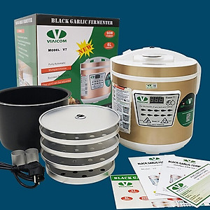 Máy làm tỏi đen Viaicom V7 màu vàng – Công nghệ Nhật – 2021 –  Hàng chính hãng