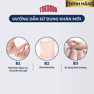 Khăn Tắm Gội Đầu Lau Mặt Siêu Thấm Hút, Mềm Mại, Sợi Bông Cao Cấp Mạng Lại Sự Mềm Mịn Ấm Áp Hàng Chính Hãng TOKDODO