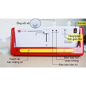 Máy Hút Khí Chân Không ABG DZ300B - Máy Hàn Miệng Túi Gia Đình Chuyên Dụng Cho Cất Giữ Và Bảo Quản Thực Phẩm Trong Sản Xuất Và Đời Sống - Hàng Chính Hãng