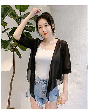 [ĐẸP & RẺ VÔ ĐỊCH] Áo khoác voan cột tà 01 chất vải đẹp, mềm mại, thoáng mát, khoác nhẹ bên ngoài, thanh lịch C134