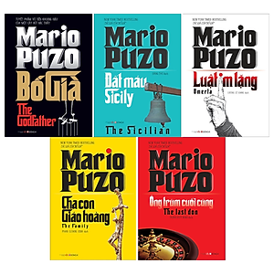 Trọn Bộ 5 Cuốn Mario Puzo: Bố Già + Cha Con Giáo Hoàng + Đất Máu Sicily + Ông Trùm Cuối Cùng + Luật Im Lặng