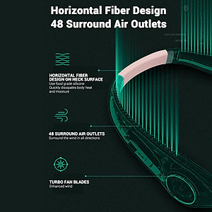 Quạt đeo cổ rãnh tay USB có thể sạc lại 3 tốc độ