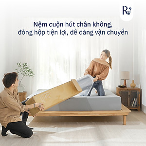 Nệm Foam Topper Ru9 Cao Cấp | 2 Lớp Foam Giúp Nâng Đỡ và Êm Ái | Dễ Dàng Di Chuyển | 7 Kích Thước