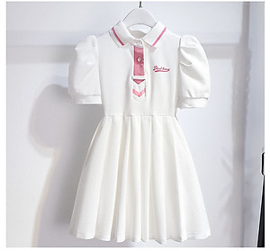 Váy cho bé gái váy polo trẻ em kiểu phương tây Quần áo trẻ em váy bé gái size đại đầm ngắn tay nữ cho bé đến 12t