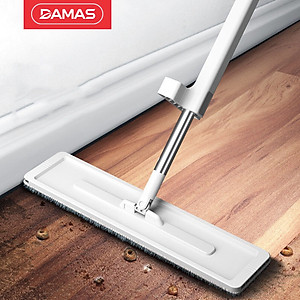 Cây lau nhà tự vắt thông minh , chổi lau nhà xoay 360 độ , có thể tự giặt , vắt khô và tự gấp gọn không cần dùng bàn tay tác động - thiết kế không phải dùng kẹp tường mà vẫn có thể dựng đứng độc lập giúp tiết kiệm không gian - DAMAS Plus M245 