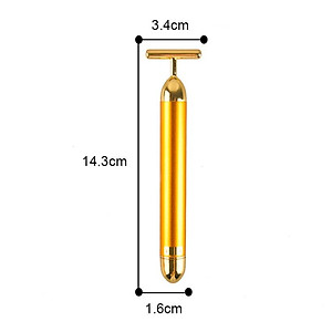 MÁY MASSAGE MẶT BEAUTY BAR 24K - Bút Mát Xa Chữ T - Cây Lăn Mặt Nâng Cơ Mát Xa Thư Giãn (Hàng Chính Hãng)