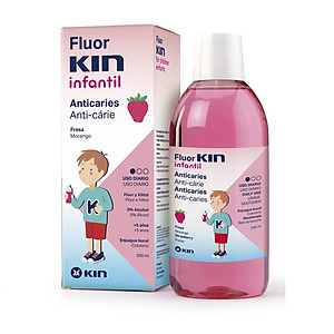Nước Súc Miệng FLUOR KIN CHILDREN INFANTIL Ngừa Sâu Răng Trẻ Em Trên 5 Tuổi 500ml
