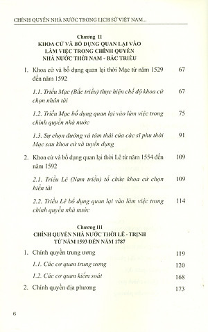 Chính Quyền Nhà Nước Trong Lịch Sử Việt Nam Trong Lịch Sử Việt Nam (1527-1802) (Tái bản có sửa chữa)