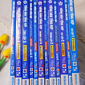 Combo 4 Cuốn Tiếng Hàn Tổng Hợp Sơ Cấp 1 và 2 Bản Màu - Học Kèm App Và Khóa Học Online