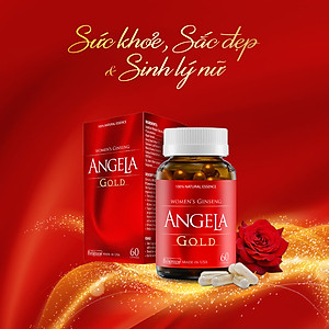 [Tặng Ritana 15v] Combo 2 Hộp 60v - Viên Uống ANGELA GOLD Hỗ Trợ Sức Khỏe, Sắc Đẹp Và Sinh Lý Nữ