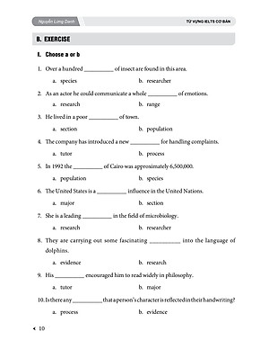 SÁCH - Từ vựng IELTS cơ bản