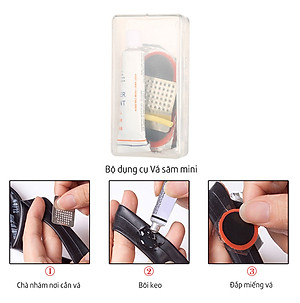 Bộ Dụng Cụ Sửa Chữa Xe Đạp Di Động Bơm Lốp Đa Năng Mini Và Vá Săm Xe Đạp Gắn Sườn Xe (Dạng Bình Nước) MaiLee