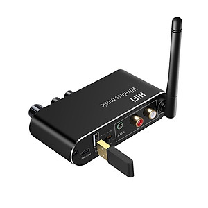 SOAIY Bộ Chuyển Đổi Âm Thanh DAC Bluetooth T01 Chỉnh Treble, Bass, Volume (Hỗ trợ Cổng Optical) - Hàng Nhập Khẩu