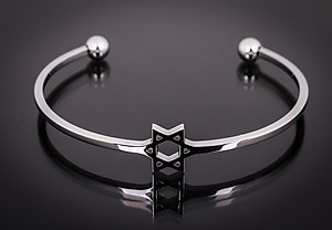 Vòng Tay Nữ Julius Hàn Quốc JS03 Ngôi Sao Thép Không Gỉ Màu Bạc