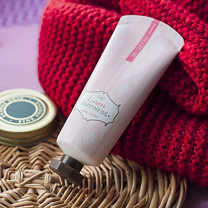[Tặng móc khoá] Kem tay Around Me Happiness Hand Cream Hàn Quốc 60g (Cây lanh) 