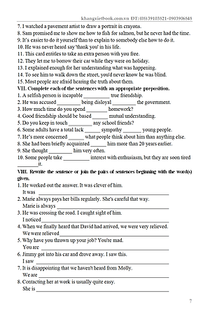 Bài Tập Tiếng Anh 11 Có Đáp Án - KV 	