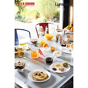 Đĩa Thủy Tinh Luminarc Diwali Trắng 19cm - bộ 6 đĩa - N3603