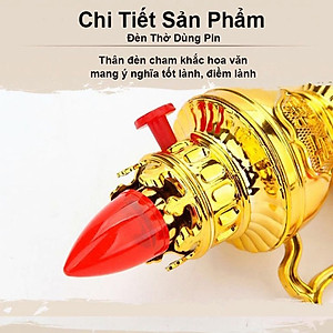 Đèn Thờ Vĩnh Cửu Sử Dụng Pin Thiết Kế Cổ Kính