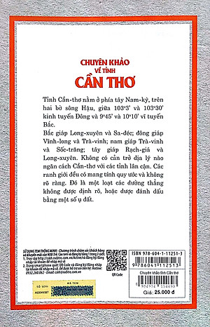 Sách Chuyên Khảo Về Tỉnh Cần Thơ - Địa Lý Học: Tự Nhiên, Kinh Tế Và Lịch Sử Nam Kỳ (Tập X - 1904)