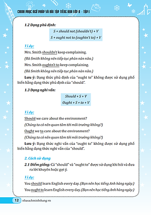 Chinh Phục Ngữ Pháp Và Bài Tập Tiếng Anh 11 - Tập 1