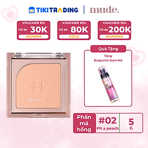 Phấn Má Hồng Mịn Lì Kiềm Dầu Chuẩn Màu mude Flutter Blusher (5g)