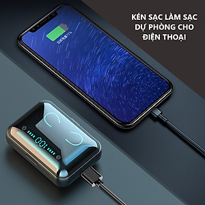 Tai nghe bluetooth Lanith F9 Pro 5.0 - Tai nghe nhét tai kết nối không dây phiên bản quốc tế - Âm bass êm và sâu, chip AIC chống gây chói tai - Thiết kế thời thượng, hiện đại - Hàng nhập khẩu - TAI0F9PRO