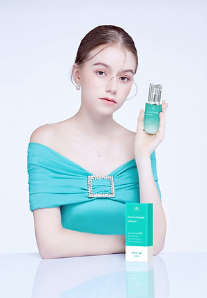 Kem face Mychi và serum cấy trắng lá vàng 24k Mychi