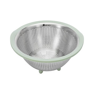 Rổ Inox Cao Cấp Elmich EL-1110 EL-1112 23cm 29cm, Hàng Chính Hãng, Có Chân Đỡ Ráo Nước - JoyMall